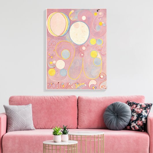 Hilma Af Klint、10番目に大きいNo8、抽象芸術・アート キャンバスプリント (インサイチュ (リビング))