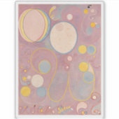 Hilma Af Klint、10番目に大きいNo8、抽象芸術・アート シール (正面)