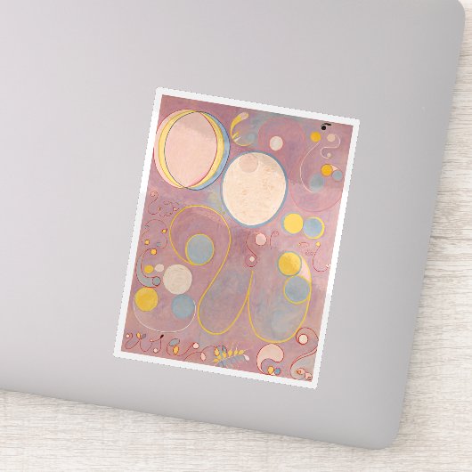 Hilma Af Klint、10番目に大きいNo8、抽象芸術・アート シール (詳細)