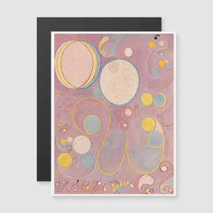 Hilma Af Klint、10番目に大きいNo8、抽象芸術・アート マグネット招待状