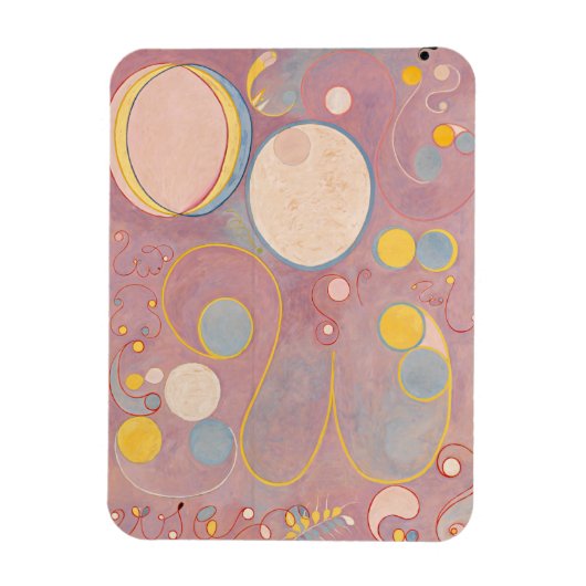 Hilma Af Klint、10番目に大きいNo8、抽象芸術・アート マグネット (縦)