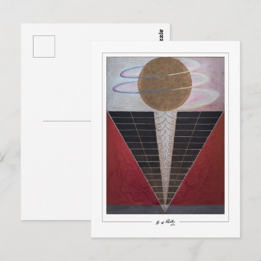 Hilma af Klint #142 - Fine Art ポストカード (正面/裏面)