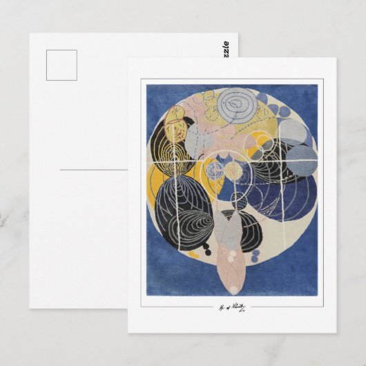 Hilma af Klint #17 - Fine Art ポストカード (正面/裏面)