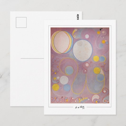 Hilma af Klint #90 - Fine Art ポストカード (正面/裏面)