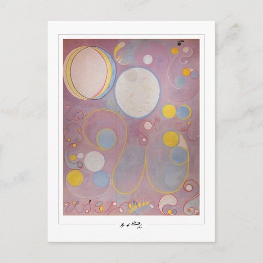 Hilma af Klint #90 - Fine Art ポストカード (正面)