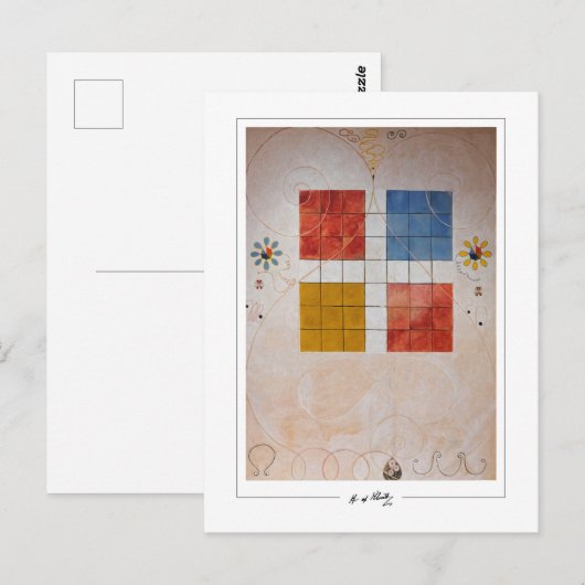 Hilma af Klint #91 - Fine Art ポストカード (正面/裏面)