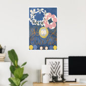 Hilma Af Klint Abstract Art Poster Indigo ポスター (ホームオフィス)
