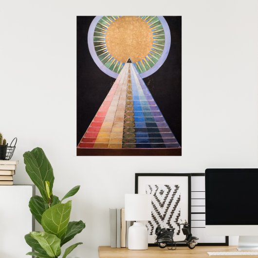 Hilma Af Klint, Altarpiece No.1,抽象芸術・アート ポスター (ホームオフィス)