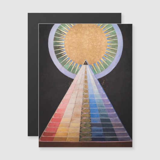 Hilma Af Klint, Altarpiece No.1,抽象芸術・アート マグネット招待状 (正面/裏面)