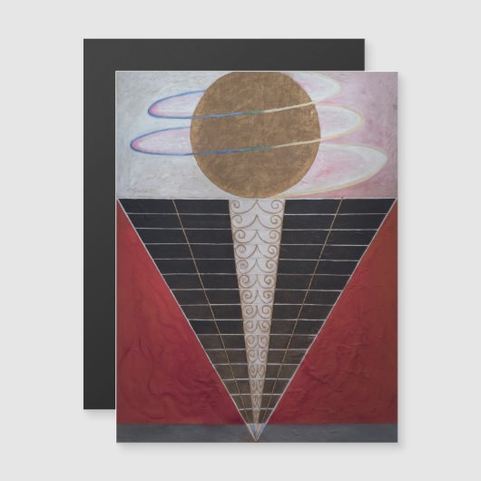 Hilma Af Klint, Altarpiece No.2,抽象芸術・アート マグネット招待状 (正面/裏面)