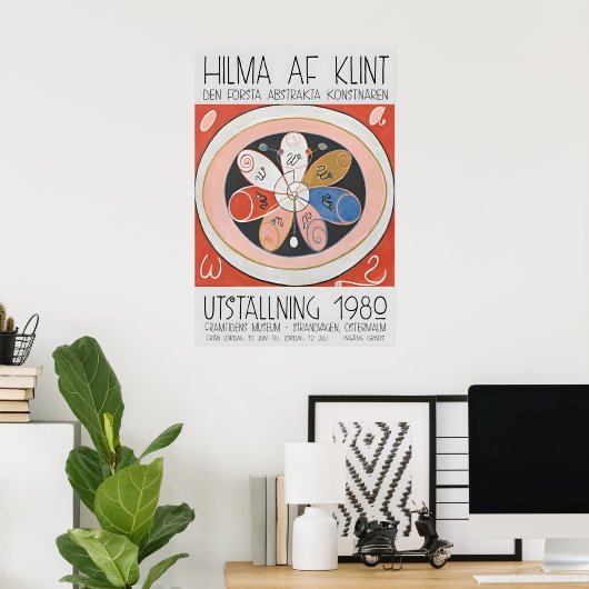 Hilma Af Klint Exhibition Poster Abstract Art ポスター (ホームオフィス)