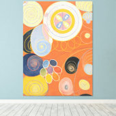 Hilma af Klint - Group IV, No. 3. The Ten Largest, キャンバスプリント (インサイチュ (ウッドフロア))