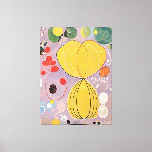 Hilma af Klint - Group IV, No. 7, The Ten Largest, キャンバスプリント (正面)