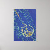 Hilma af Klint - Primordial Chaos, No. 16, The WU キャンバスプリント (正面)