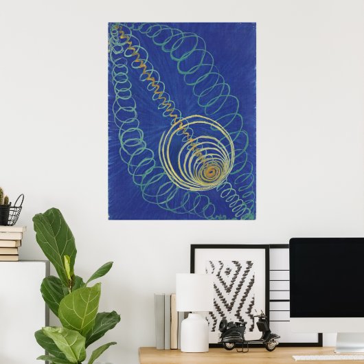 Hilma Af Klint, Roormanal Chaos No16抽象芸術アート ポスター (ホームオフィス)