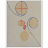 Hilma Af Klint, Seven Point Star No2,抽象芸術・アート シール (正面)