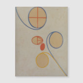 Hilma Af Klint, Seven Point Star No2,抽象芸術・アート マグネット招待状 (正面)
