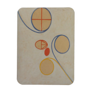 Hilma Af Klint, Seven Point Star No2,抽象芸術・アート マグネット