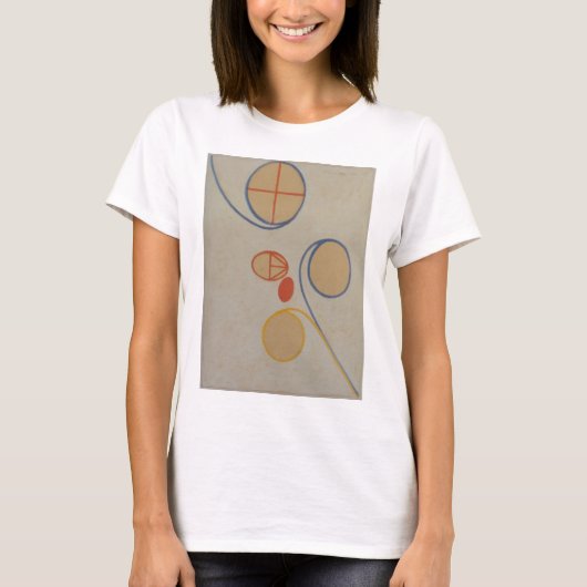 Hilma Af Klint, Seven Point Star No2,抽象芸術・アート Tシャツ (正面)