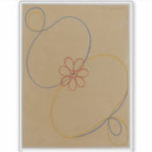 Hilma Af Klint, Seven Point Star No5,抽象芸術・アート シール (正面)