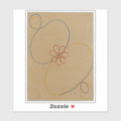 Hilma Af Klint, Seven Point Star No5,抽象芸術・アート シール (シート)