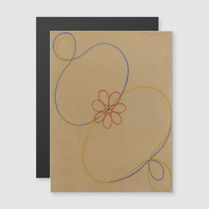 Hilma Af Klint, Seven Point Star No5,抽象芸術・アート マグネット招待状