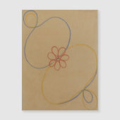 Hilma Af Klint, Seven Point Star No5,抽象芸術・アート マグネット招待状 (正面)