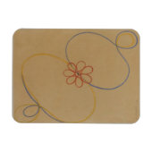 Hilma Af Klint, Seven Point Star No5,抽象芸術・アート マグネット (横)