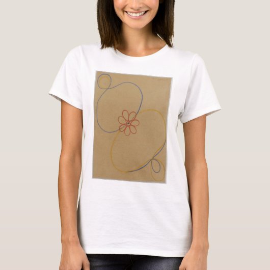 Hilma Af Klint, Seven Point Star No5,抽象芸術・アート Tシャツ (正面)