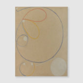 Hilma Af Klint, Seven Point Star No7,抽象芸術・アート マグネット招待状 (正面)