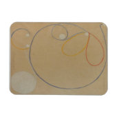 Hilma Af Klint, Seven Point Star No7,抽象芸術・アート マグネット (横)