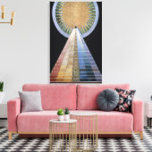 Hilma af Klint - STALAR 絵を描's 1915 キャンバスプリント (インサイチュ (リビング))