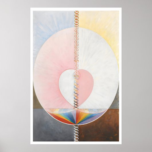 Hilma af Klint 'The Dove' Abstract Art Print ポスター (正面)