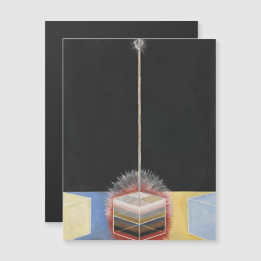 Hilma Af Klint, The Dove No.2,抽象芸術・アート マグネット招待状 (正面/裏面)