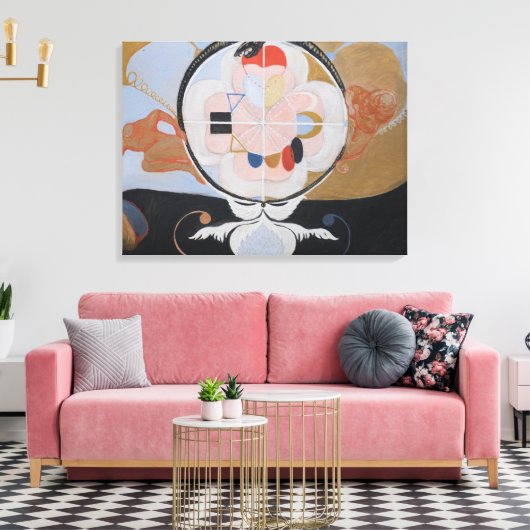 Hilma Af Klint, The Evolution No.13,抽象芸術・アート キャンバスプリント (インサイチュ (リビング))