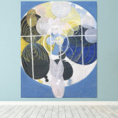 Hilma af Klint - The Large Figure Paintings, No. 5 キャンバスプリント (インサイチュ (ウッドフロア))