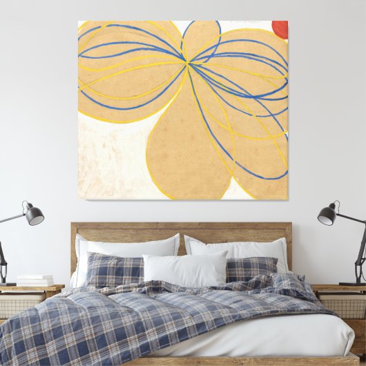 Hilma af Klint - The Seven-Pointed Star No. 1  キャンバスプリント (インサイチュ (寝室))