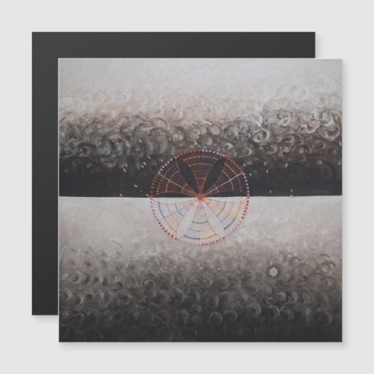Hilma Af Klint, The Swan No.10,抽象芸術・アート マグネット招待状 (正面/裏面)