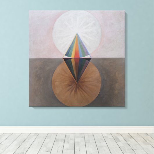 Hilma Af Klint, The Swan No.12,抽象芸術・アート キャンバスプリント (インサイチュ (ウッドフロア))