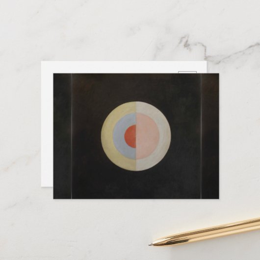 Hilma Af Klint, The Swan No.16,抽象芸術・アート ポストカード (正面/裏面インサイチュ)