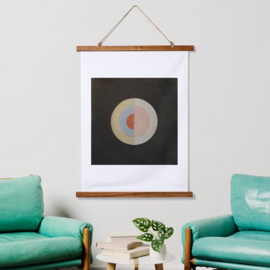 Hilma Af Klint, The Swan No.16,抽象芸術・アート 吊り下げ型タペストリー (リビング)