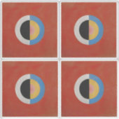 Hilma Af Klint, The Swan No.17,抽象芸術・アート シール (正面)