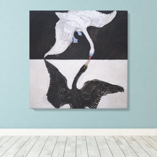 Hilma Af Klint, The Swan No.1,抽象芸術・アート キャンバスプリント (インサイチュ (ウッドフロア))