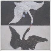 Hilma Af Klint, The Swan No.1,抽象芸術・アート シール (正面)