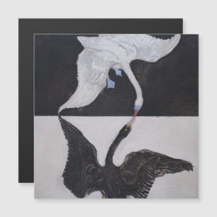 Hilma Af Klint, The Swan No.1,抽象芸術・アート マグネット招待状