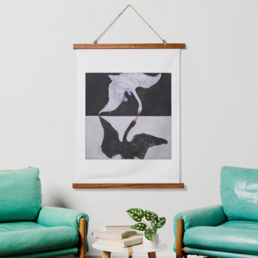 Hilma Af Klint, The Swan No.1,抽象芸術・アート 吊り下げ型タペストリー (リビング)