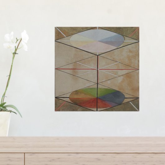 Hilma Af Klint, The Swan No.23,抽象芸術・アート 箔ポスター (インサイチュ (サイドラック))