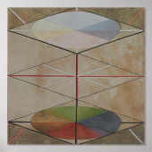 Hilma Af Klint, The Swan No.23,抽象芸術・アート 箔ポスター (正面)