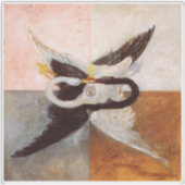 Hilma Af Klint, The Swan No.24,抽象芸術・アート シール (正面)