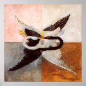 Hilma Af Klint, The Swan No.24,抽象芸術・アート ポスター (正面)